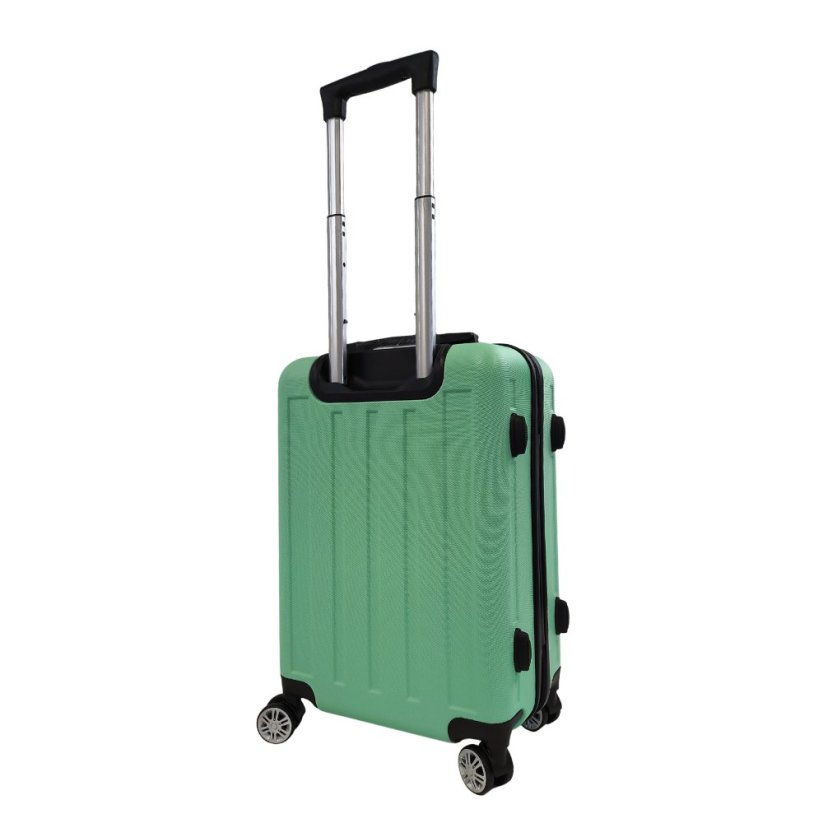 Bavy Valiză de călătorie cu carcasă rigidă 20" Stripes Light green