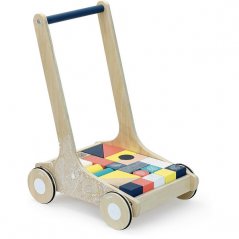 Vilac Chariot en bois avec blocs de couleur Canopée