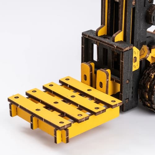 RoboTime Drevený 3D puzzle vysokozdvižný vozík