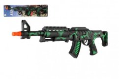 Samopal jiskřící ARMY na setrvačník plast 62cm na kartě