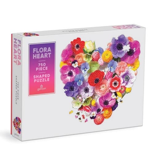 Casse-tête Galison Flower Heart 750 pièces