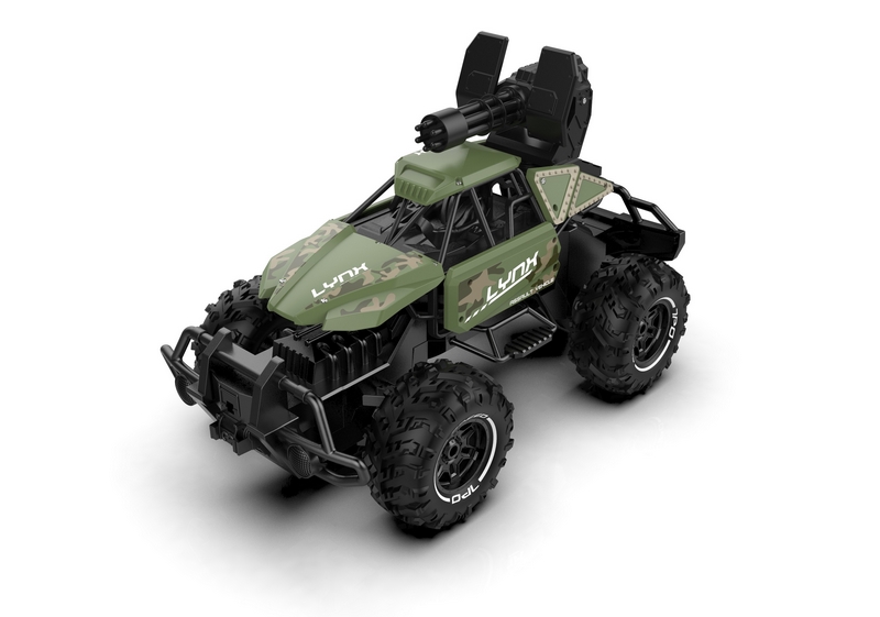 Auto RC vojenské 35 cm na baterie 2,4 GHz