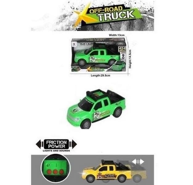 Auto se zvukem a světlem, zelené