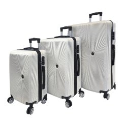 Bavy Cestovní kufr skořepinový Circle White - set 3 ks