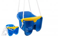 Balançoire pour bébé en plastique bleu 30x23x28 cm