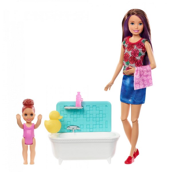 Barbie CHŮVA HERNÍ SET - Varianty: 6.s vanou