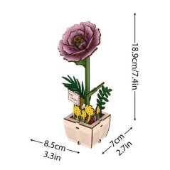 2Kids Toys Dřevěná skládačka Pivoňka