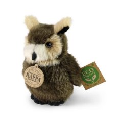 Rappa Pasăre de pluș bufniță/bufniță 13 cm ECO-FRIENDLY