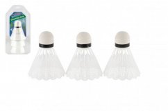 Balles/coupes de badminton en plastique blanc 3pcs