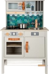 Bucătărie din lemn cu picior mic Tasty Grey