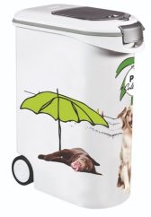 CURVER Kontejner na krmivo Vzor psi 54l/20kg