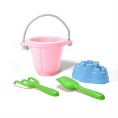 Green Toys Juego de arena rosa