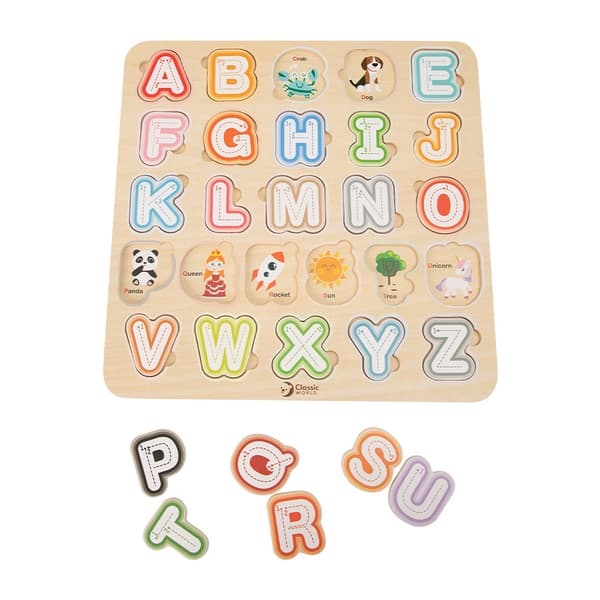 Classic World Vkládací puzzle abeceda