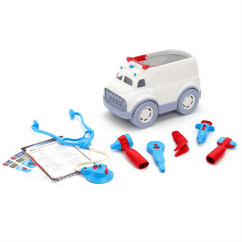 Zelené hračky Ambulancia so zdravotníckym vybavením