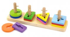 Viga Puzzle en bois avec des formes