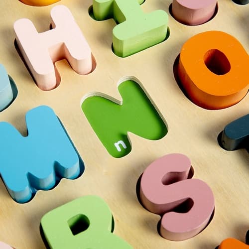 Bigjigs Toys Puzzle en bois lettres majuscules - ABC