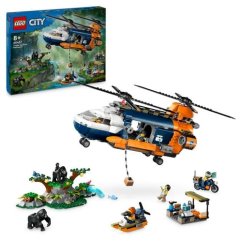 Lego City 60437 Elicopter de explorare a junglei la tabăra de bază