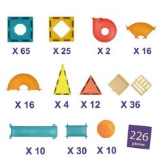Mágneses építő készlet House maxi 226 db