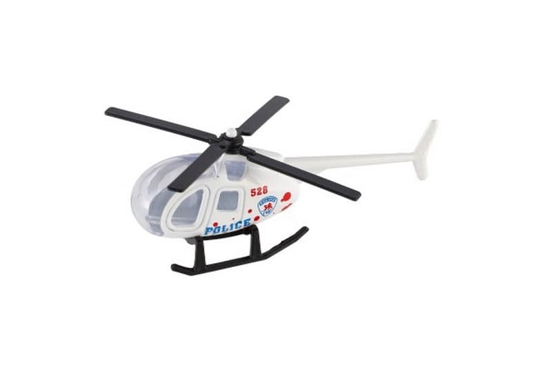 Helicóptero/Helicóptero metal/plástico 10cm