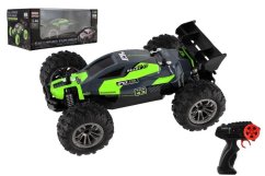 Samochód RC Buggy Speed 2.4GHz plastikowy 25cm na baterie zielony w pudełku 31x14x18cm