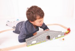 Bigjigs Rail Farm Bridge cu tunel