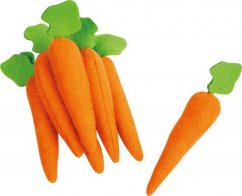 Zanahoria de peluche para pies pequeños