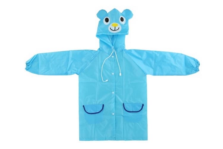 Capa bebé oso talla 110-120cm azul en bolsa 23x25cm