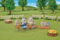 Sylvanian Families Rodina Husky s trojčaty
