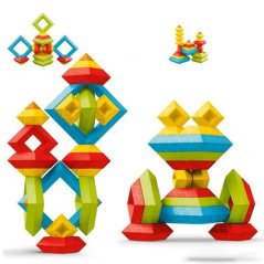 Set di costruzioni Bavytoy con forme geometriche 30 pezzi