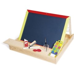 Jeujura Planche de table multi-active en bois 44x30 cm avec accessoires