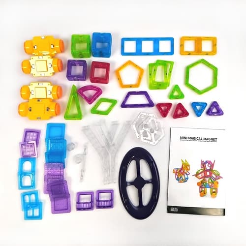 Magnetyczny zestaw konstrukcyjny Budynki 85 szt.