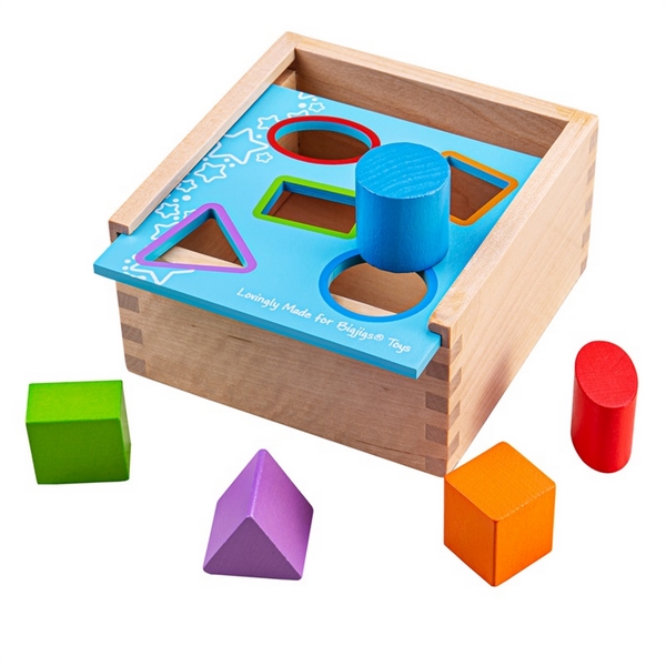 Bigjigs Toys Boîte à encarts avec formes