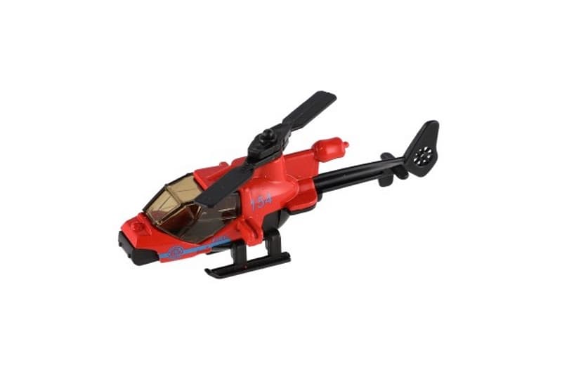 Hélicoptère/Helicopter métal/plastique 10cm