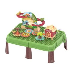 Játszóasztal dinoszauruszokkal