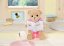 Teddy maci BABY Született, rózsaszín ruhák