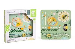 Calendar din lemn în limba engleză în cutie 31x31x5cm
