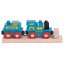 Motore Bigjigs Rail Blue con tender + 2 binari