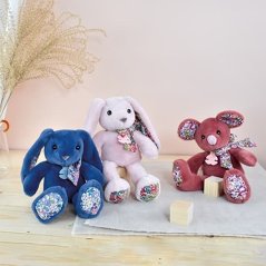 Doudou Histoire d´Ours Plüss barát rózsaszín nyuszi 25 cm