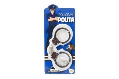 Pouta policejní kov 17cm s klíčem na kartě