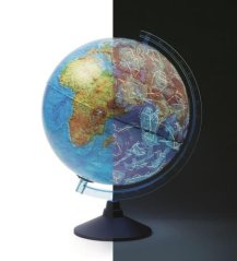 Interaktivní Glóbus CZ - 32 cm, 3D Reliéf, LED, Noční země (AG-3215)