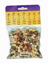 Mélange de perles 100g brun-naturel