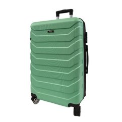 Bavy 24" keményfalú bőrönd Ribs Light green