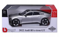 Bburago 1:18 Top Audi RS E-tron GT Silver