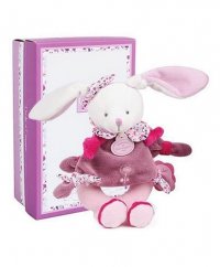 Set de regalo Doudou - Peluche Conejo Sonajero 19 cm