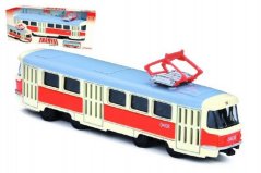 Tramvaj Tatra T3 česká kovová 16cm retro
