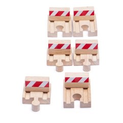 Bigjigs Rail Bumpers 6pcs