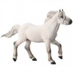 Yakut caballo gris - figurita pintada a mano