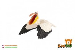 Pelikan północnoamerykański zootechniczny plastikowy 9cm