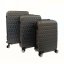 Bavy Cestovní kufr skořepinový Diamond Dark grey - set 3 ks
