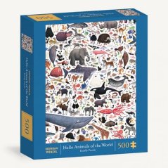 Chronicle Books Puzzle Hello animals of the world 500 dielikov